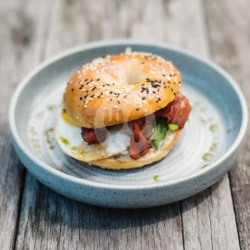 Bacon Bagel( Nuts Contain) menu Mowies Berawa, Canggu