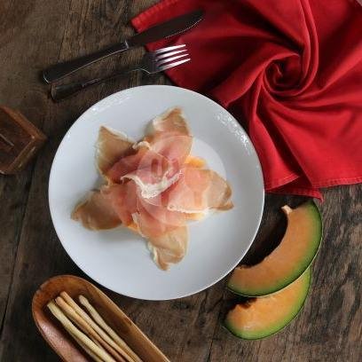 Prosciutto e Melone menu Rustica Cuciana Italiana, Batu Belig