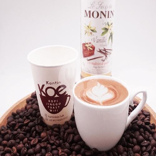 Hot Vanilla Latte menu Kantin Koe, Celuk Sukawati