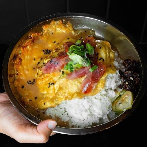 Lapchiong Omelette on Rice menu Secret Supper, Denpasar