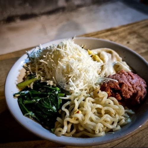 Indomie Goreng menu Dapur Sono x Sangrai Koffie, Bali Cliff