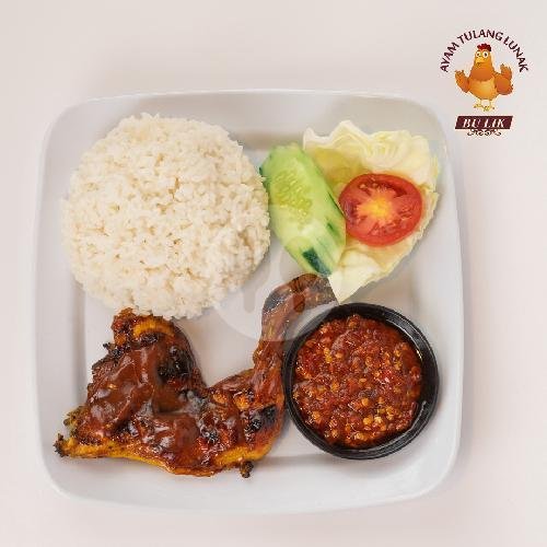 Paket Ayam Bakar Tulang Lunak BBQ + Nasi Putih menu Ayam Tulang Lunak Bu Lik, Kubu Anyar