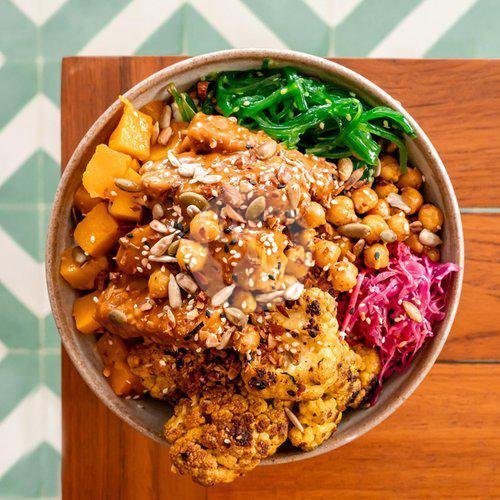 Build Your Own (Vegan) menu Unibowl Pokebowl (Healthy, Bowl, Salad, Sashimi), Batu Belig