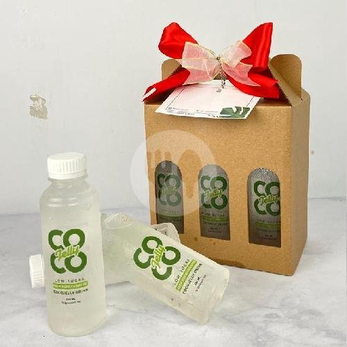 Hampers Box Drink menu Cocojelly, Gelogor Carik