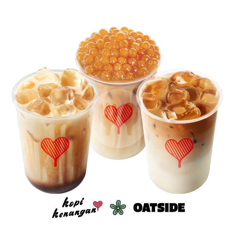 Oatside Beli 3 Hanya 60rb menu Kopi Kenangan, Ruko Dewi Sri