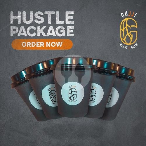 Hustle Package (Please Choose Black Or Mikkbased Coffee) menu Gujji Coffee & Roastery, Legian