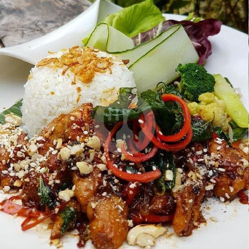 Spicy Thai Chili Basil Chicken menu Ingka Restaurant