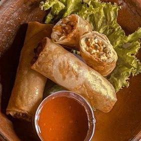 Lumpia Ayam / Chicken Spring Rolls menu Warung Flamingo, Sanur