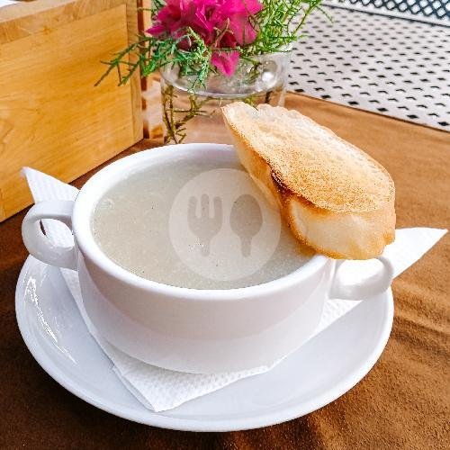 Potato Cream Soup menu Warung Puri Boga, Tumbak Bayuh Raya