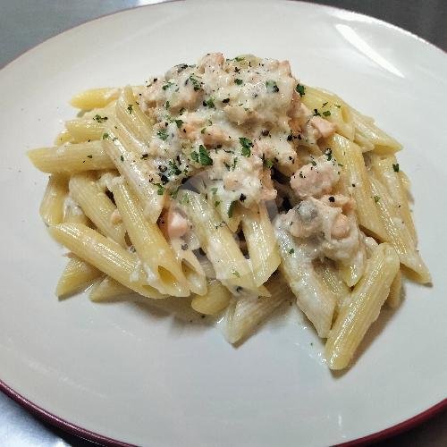 Penne Cream and Salmon menu Casa Eatalia Pasta (Authentic Italian Delights), Pererenan