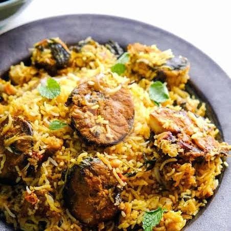 Basmati Fish Biryani menu Uncle Muthu Indian Food, Kuta