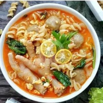 Seblak Biasa 1 menu SEBLAK PRASMANAN TEH INDRI, Depan Alfamart Goa Gong