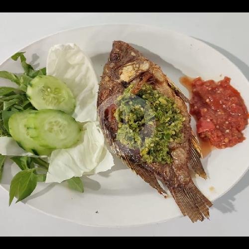 Ikan Nila Goreng menu Lalapan Mas Ded, Kediri, Tabanan, Bali