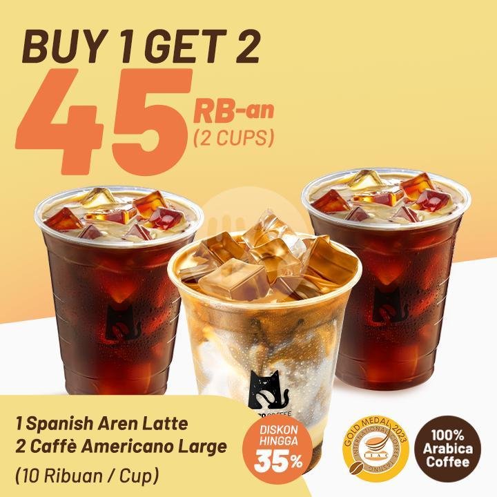 #Buy 1 Get 2 Spanish Aren Latte menu TOMORO COFFEE, SPBU Jimbaran