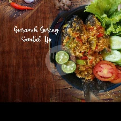 Gurame Goreng Sambal Ijo+ Nasi menu Mr. Sakti, Teuku Umar Barat