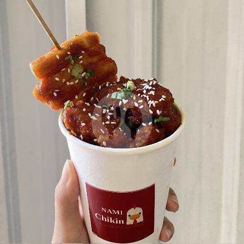 Chicken Pok Korean Sauce With Tteokkochi (Medium) menu Nami Chikin, Perum Dalung Permai