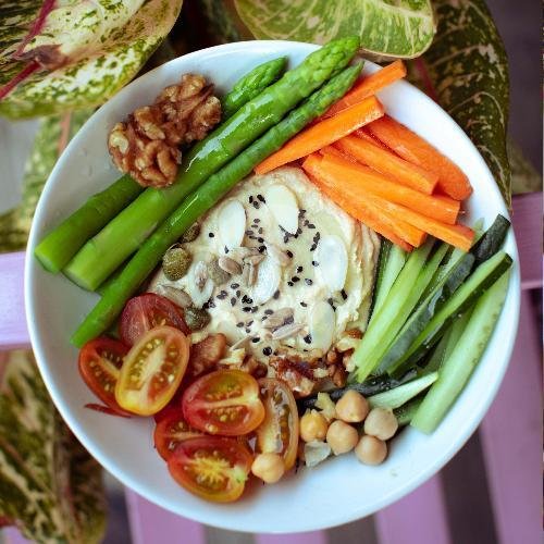 NEW! Asparagus and Hummus Bowl menu The Cure Vegan Health Kitchen, Canggu-Berawa