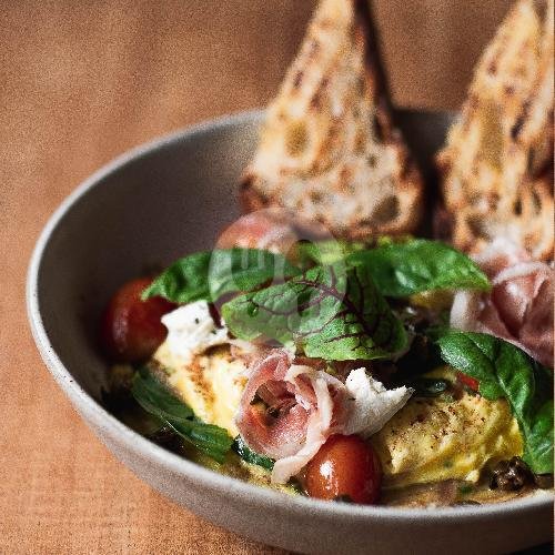 Prosciutto And Ricotta Omelette menu Lusa by Suka Berawa, Canggu