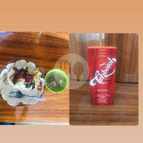 Babi Guling Spesial+Teh Kotak 250 ML menu Babi Guling Bu Agus, Tabanan