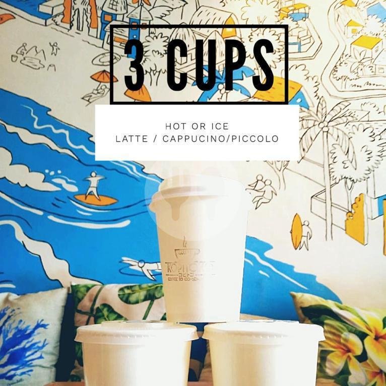 3 cups of coffee Hot / Cold menu Kopitoko, Seminyak