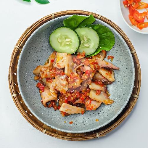 Cumi Mercon Tanpa Nasi menu Cumi Doerrr Genteng Biru, Blues Cafe