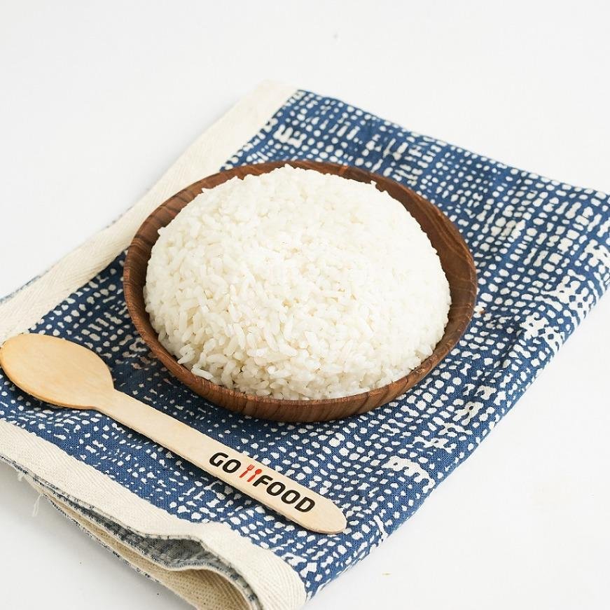 Nasi Putih menu Sop Kaki Kambing & Sate Kambing Tiga Saudara, Jimbaran