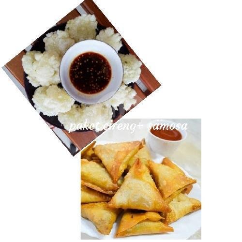 Mix Cireng(10)+ Samosa Kari (7) menu Kedai Brownies Dan Cireng Tralala, Imam Bonjol
