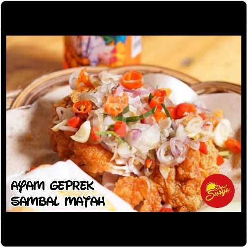 Ayam Geprekk Sambal Matah menu Depot Surya, Kediri Tabanan