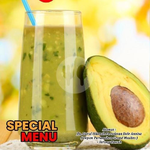 JUSS ALPUKAT SEGAR menu DEEQO BAKERY ROTI GEMBONG DAN DONAT, labuapi terong tawah