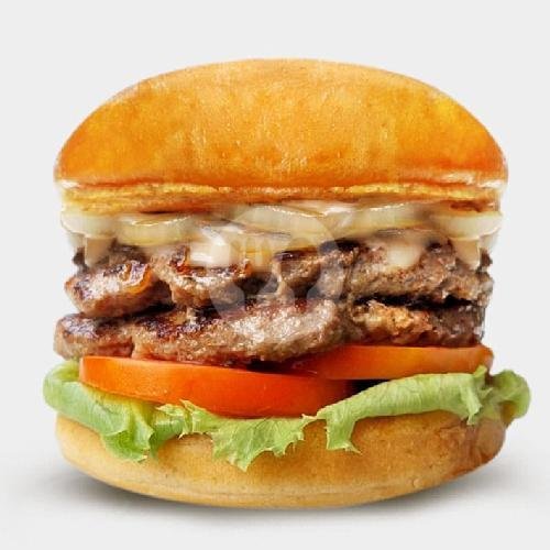Double Hamburger menu Five Monkeys Burger, Bali