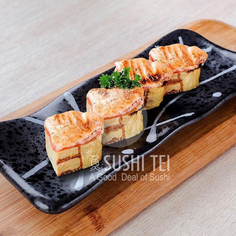 Salmon Karamayo Tamago menu Sushi Tei, Sidewalk Jimbaran
