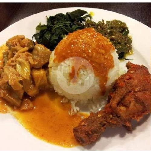 Nasi Ramas Ayam Goreng Balado menu RM Uni Keke Masakan Padang, Tibung Sari