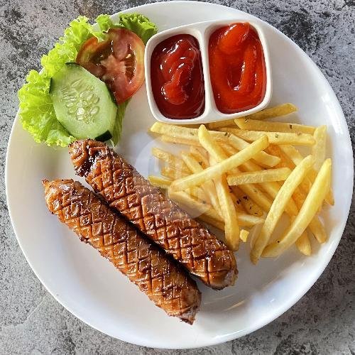 Spicy BBQ Sausage menu HEROIC COFFEE & GRILL