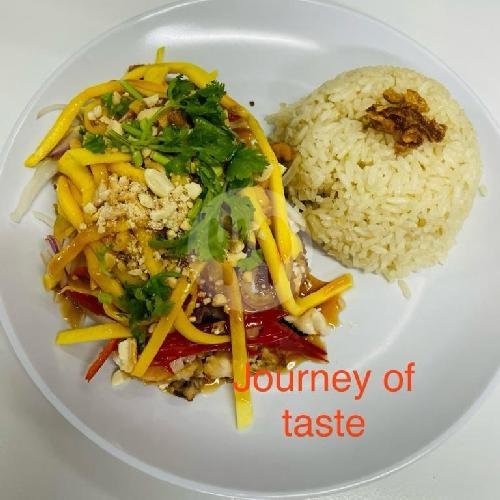 Mango Chicken Rice /nasi Ayam Saos Mangga menu Journey Of Taste, Jl Raya Sesetan No 580