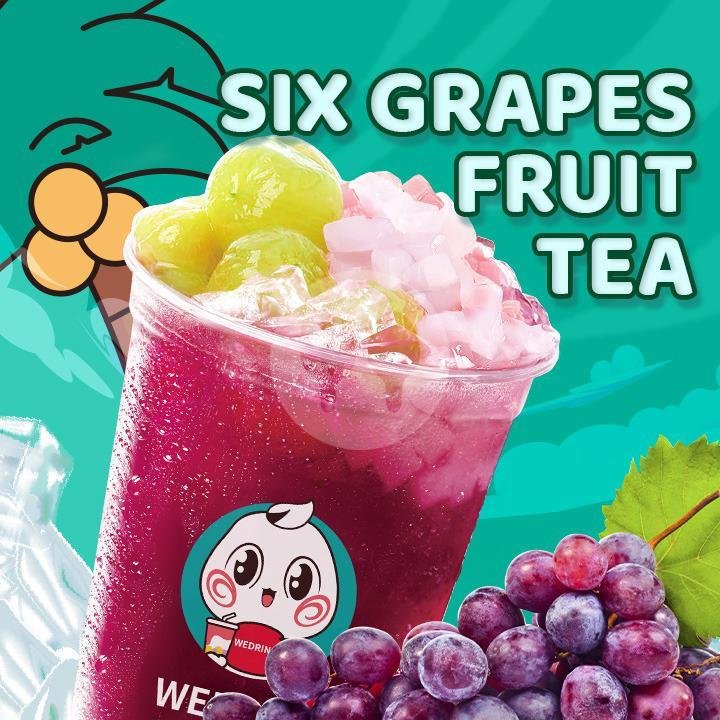 Six Grapes Fruit Tea menu Wedrink, Pejanggik