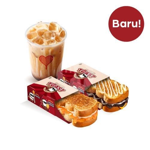 Bundle 2 Toast & Drink menu Kopi Kenangan, Level 21 Mall Bali
