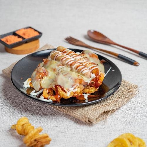 Opotato Sosis Kecil Ayam Mozarella. menu Twissterdog, Tukad Pakerisan