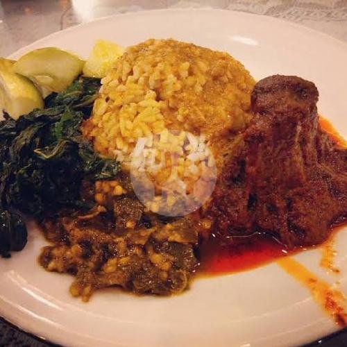 Nasi Rendang Ayam menu RM. Padang Minang Raya, Hos Cokroaminoto