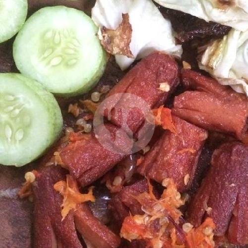 Sosis Penyet menu Kutha Solo Spesial Bubur Ayam, Penyetan Dan Cumi Hitam, Mekar