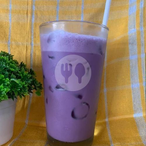 Ice Taro Latte menu Warung Geprek Lv, Dalung Permai, Badung