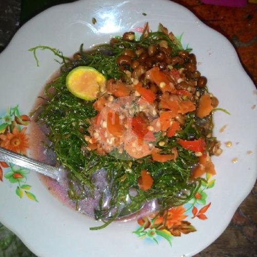 Bulung Rambut Hijau menu Warung Rujak Gus Arta, Denpasar