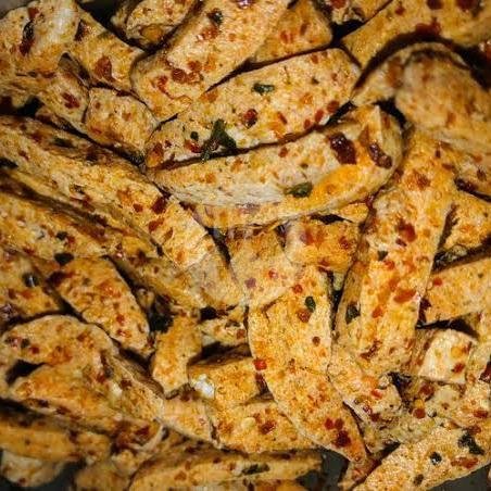 Kripik Basreng menu Warung Babi Guling Amertha Sari, Sanur Kauh