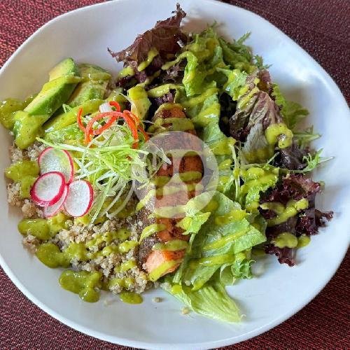 Salmon Salad Quinoa (GF) menu STED Cafe ( Poke Bowl ), Pererenan