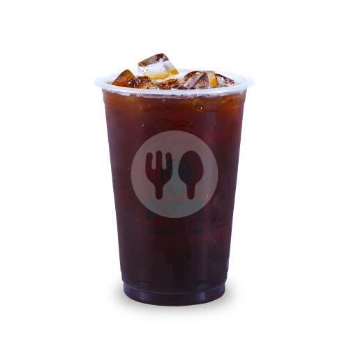 Iced Long Black menu Point Coffee, Indomaret Dewi Sri