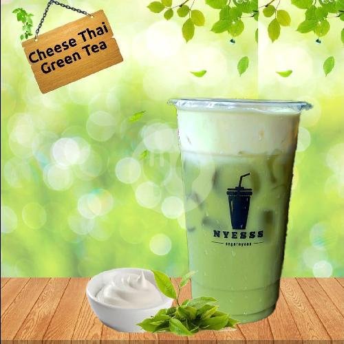 Es Cheese Thai Green Tea Jumbo menu Nyesss, Denpasar