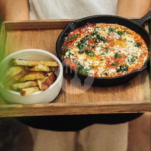 Moroccan Shakshouka menu Woods, Pererenan