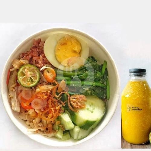 Combo Deal!! 1x Chicken Sambal Matah Bowl ( Spicy ) + 1x Mango Juice menu Healthy Neighbours