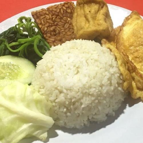 Tempong 3T+ Nasi menu Warung Bude Nur, Kerobokan