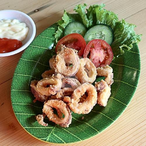 Muc Chien Bot (Crispy Squid Flour) menu Vietnam Bistro, Canggu