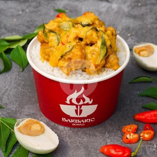 Salted Egg Chicken menu Barbaric Bowls, Jimbaran